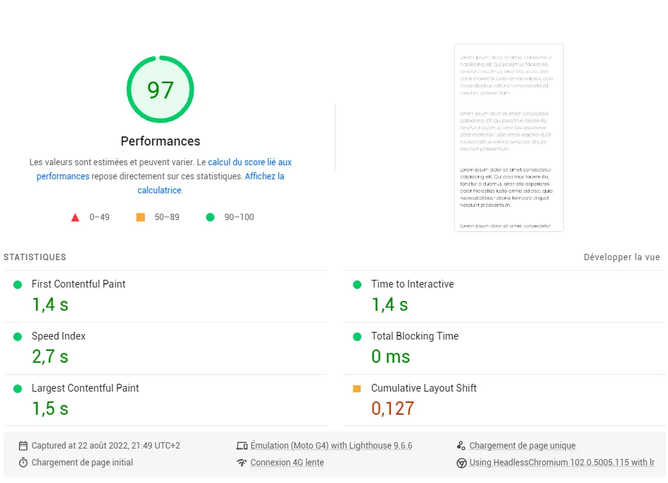 perfermences test self host